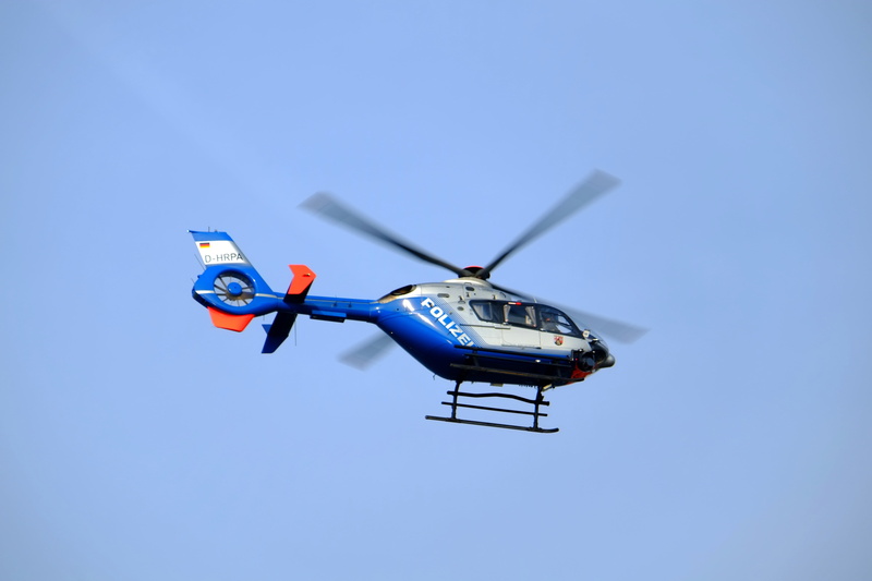 technology, sunny, police usage, copy space, fly, airplane, air transports, helicopter rescue, 4K, aircraft, security, air, police, motion, flight, transportation
