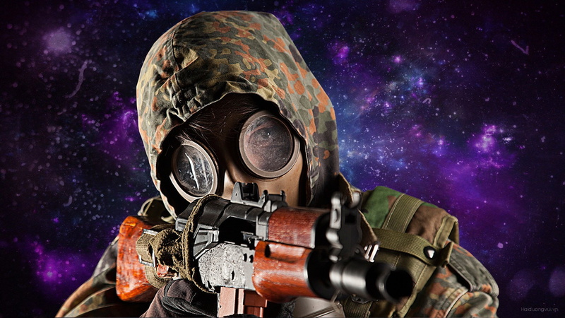 glasses, 1080P, ak, space, ak-47