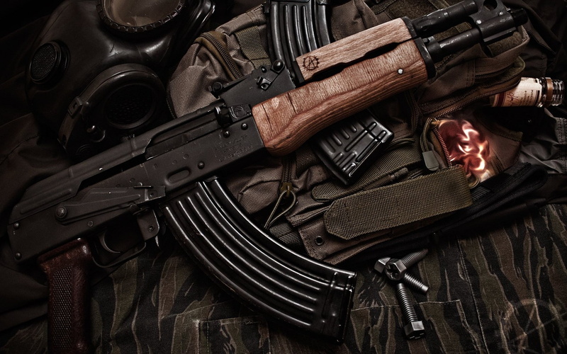 gun, military, kalashnikov, ak 47, weapon, 1080P, rifle