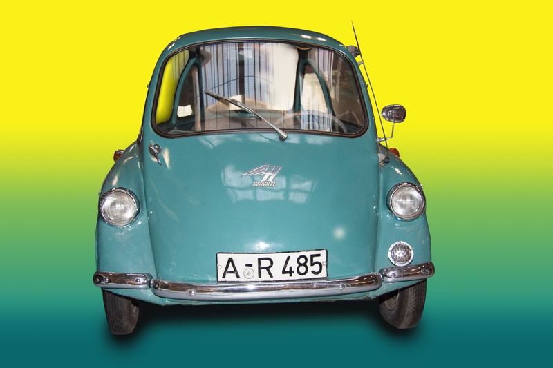 no people, Heinkel, cabin scooter, city, old, car, land vehicle, yellow, 4K, similar to, isetta, classic, mode of transportation, automotive, Scooter