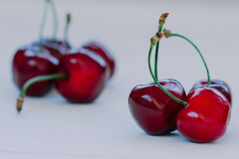 indoors, focus on foreground, group of objects, close-up, four objects, food and drink, sour, ripe, wellbeing, no people, cherries, cherry, red, fruit